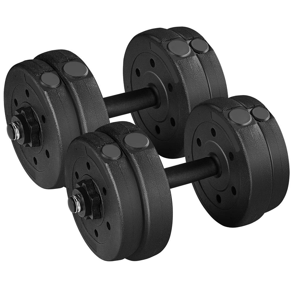33Lb Adjustable Dumbbell Set for Home Gym, Black